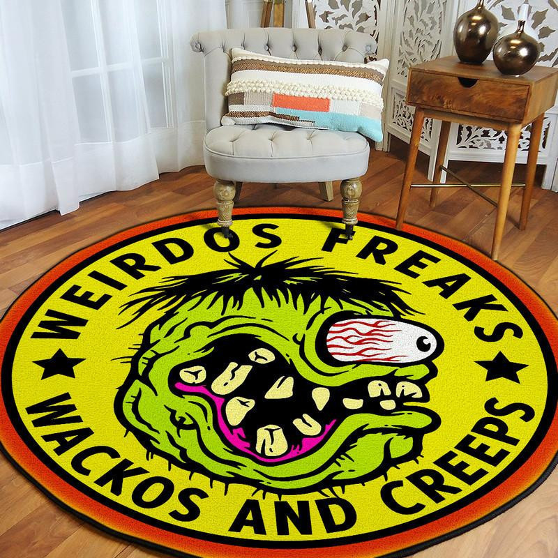Rat Fink Round Rug Carpet Bedroom Livingroom Home Decor