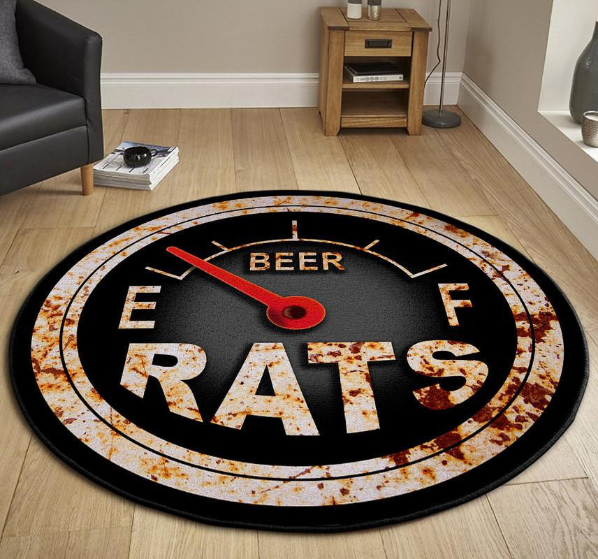 Rat Rod Hot Rod Round Rug Carpet Bedroom Livingroom Home Decor - Image 3