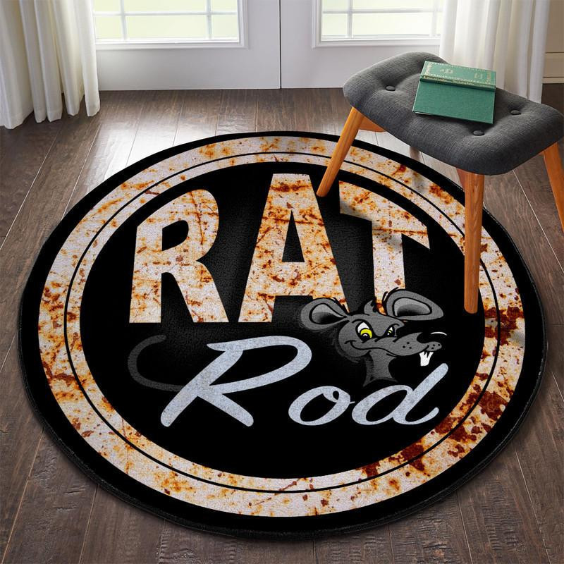 Rat Rod Round Rug Carpet Bedroom Livingroom Home Decor