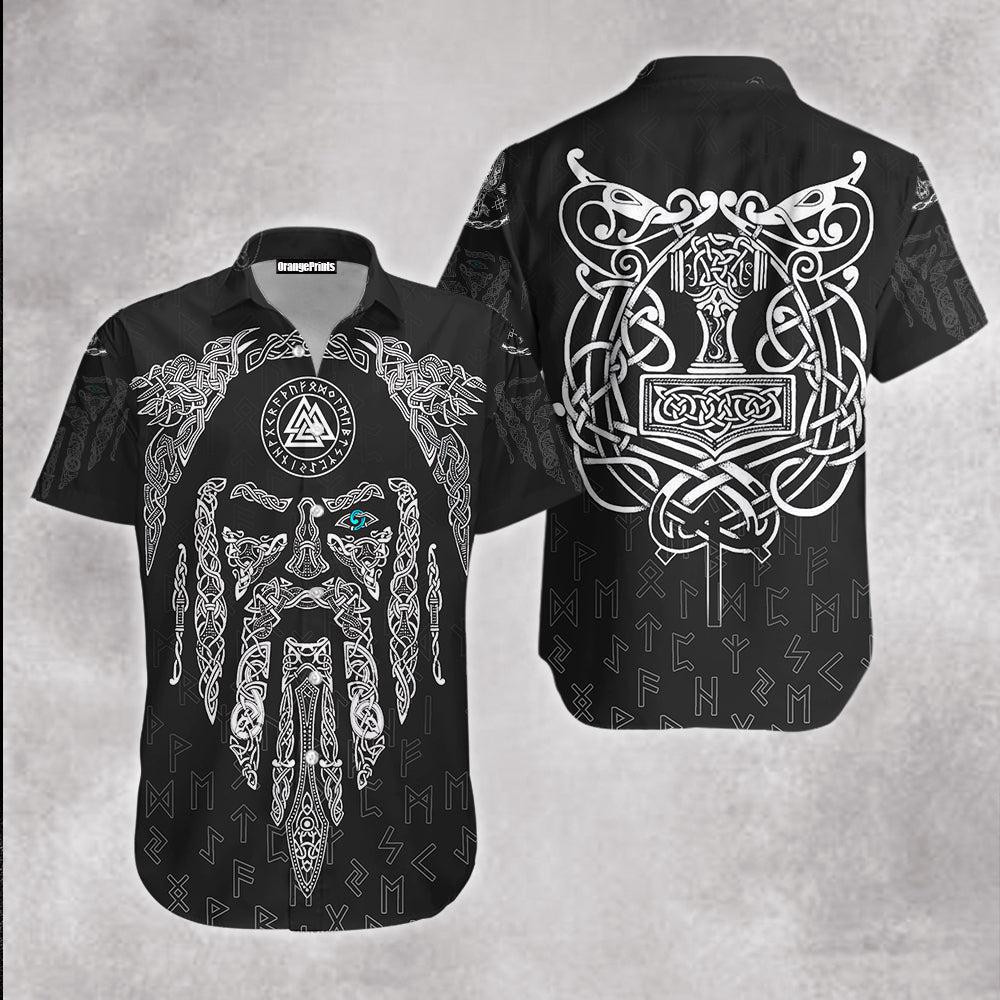 Raven And Odin Viking Hawaiian Shirt