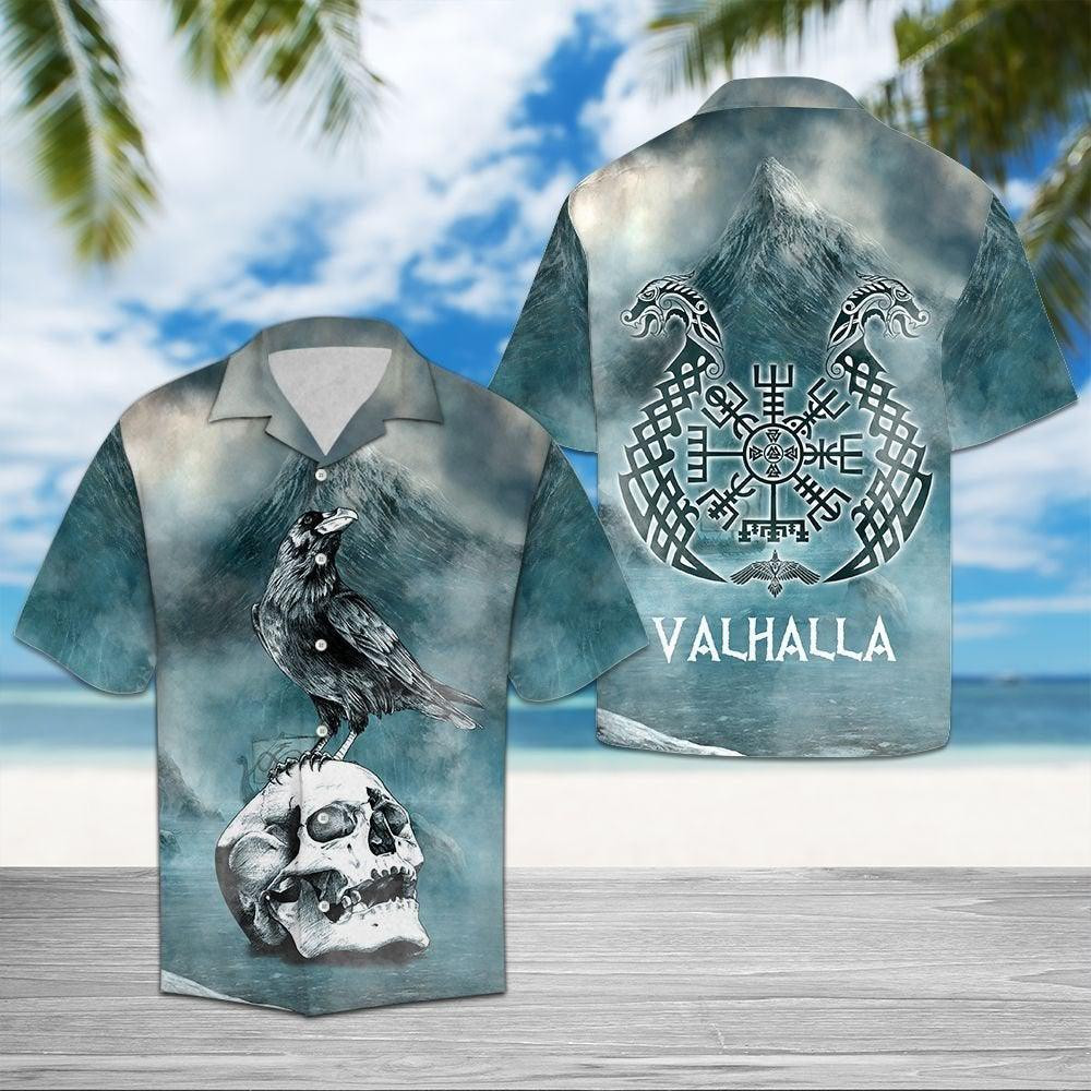 Raven Viking Hawaiian Shirt