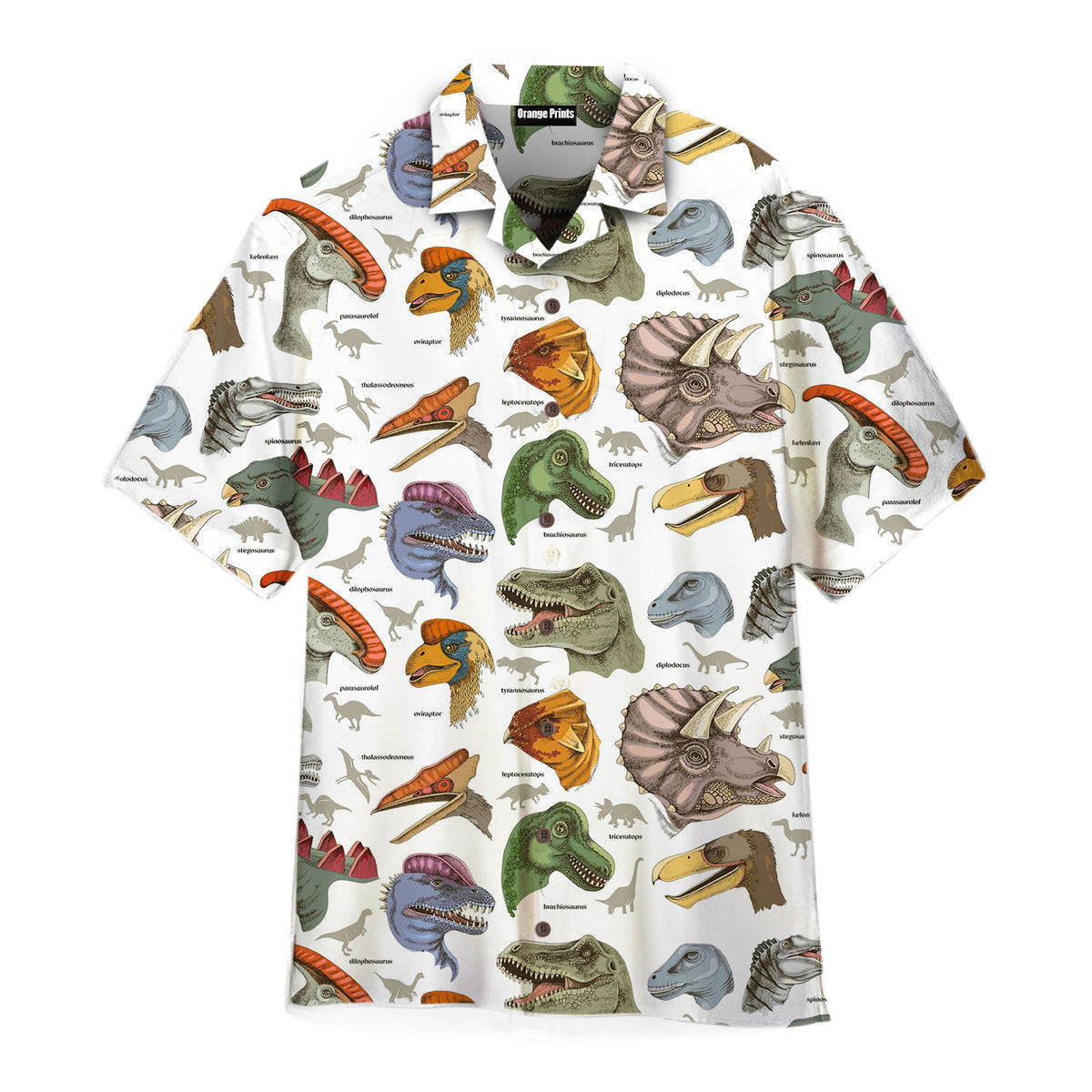 Realistic Dinosaurus Hawaiian Shirt