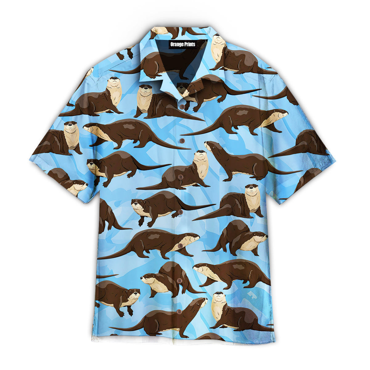 Realistic Otter Lovely Animals Hawaiian Shirt