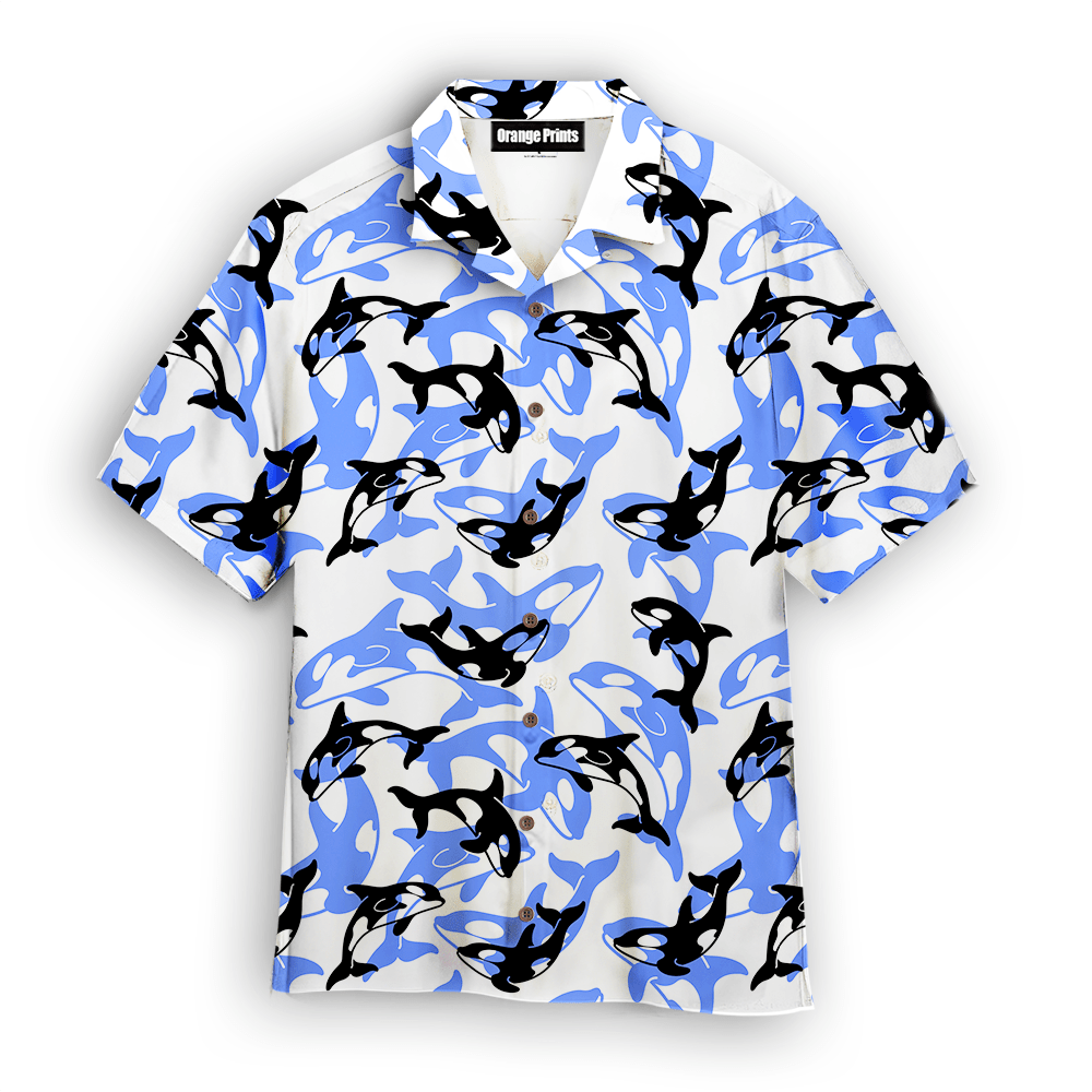 Realistic Whale Orcinus Hawaiian Shirt