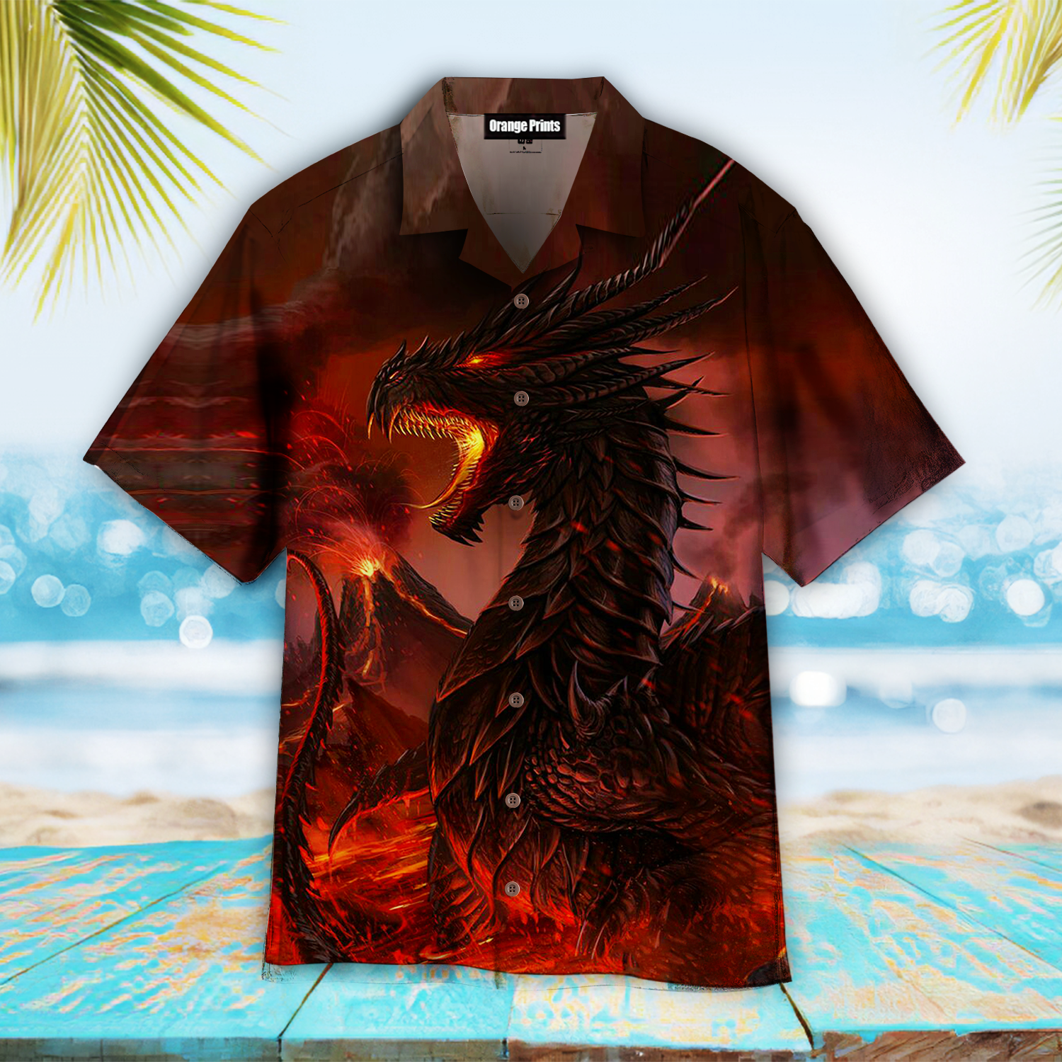 Red Dragon Hawaiian Shirt