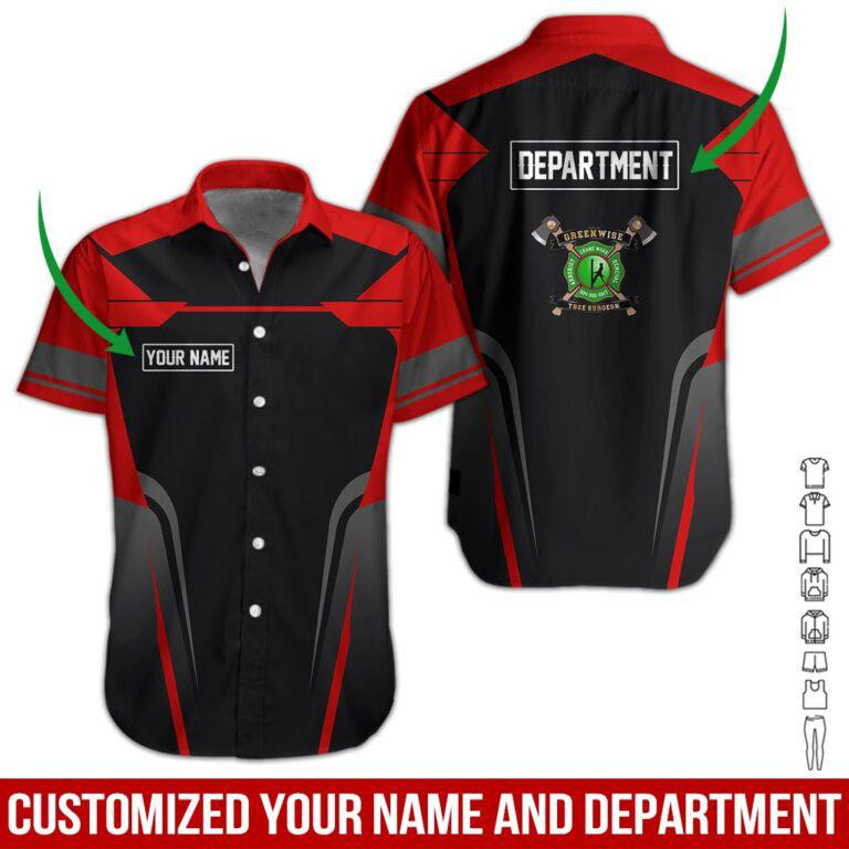 Red-Green Wise Personalized Hawaiian Shirt