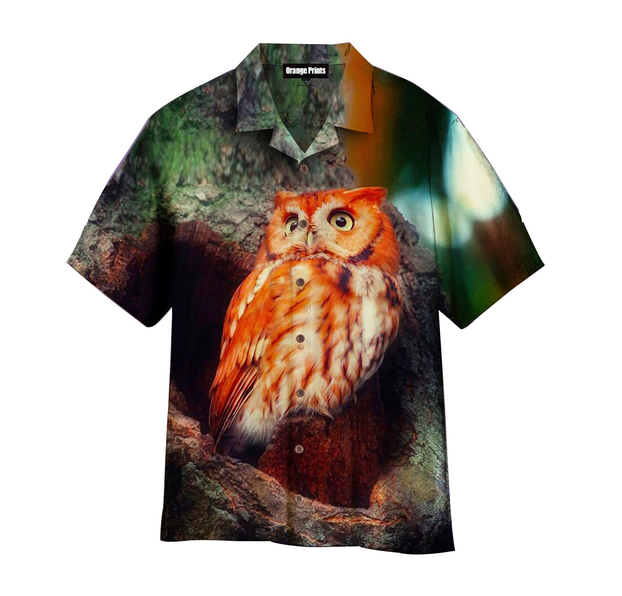 Red Owl Hawaiian Shirt