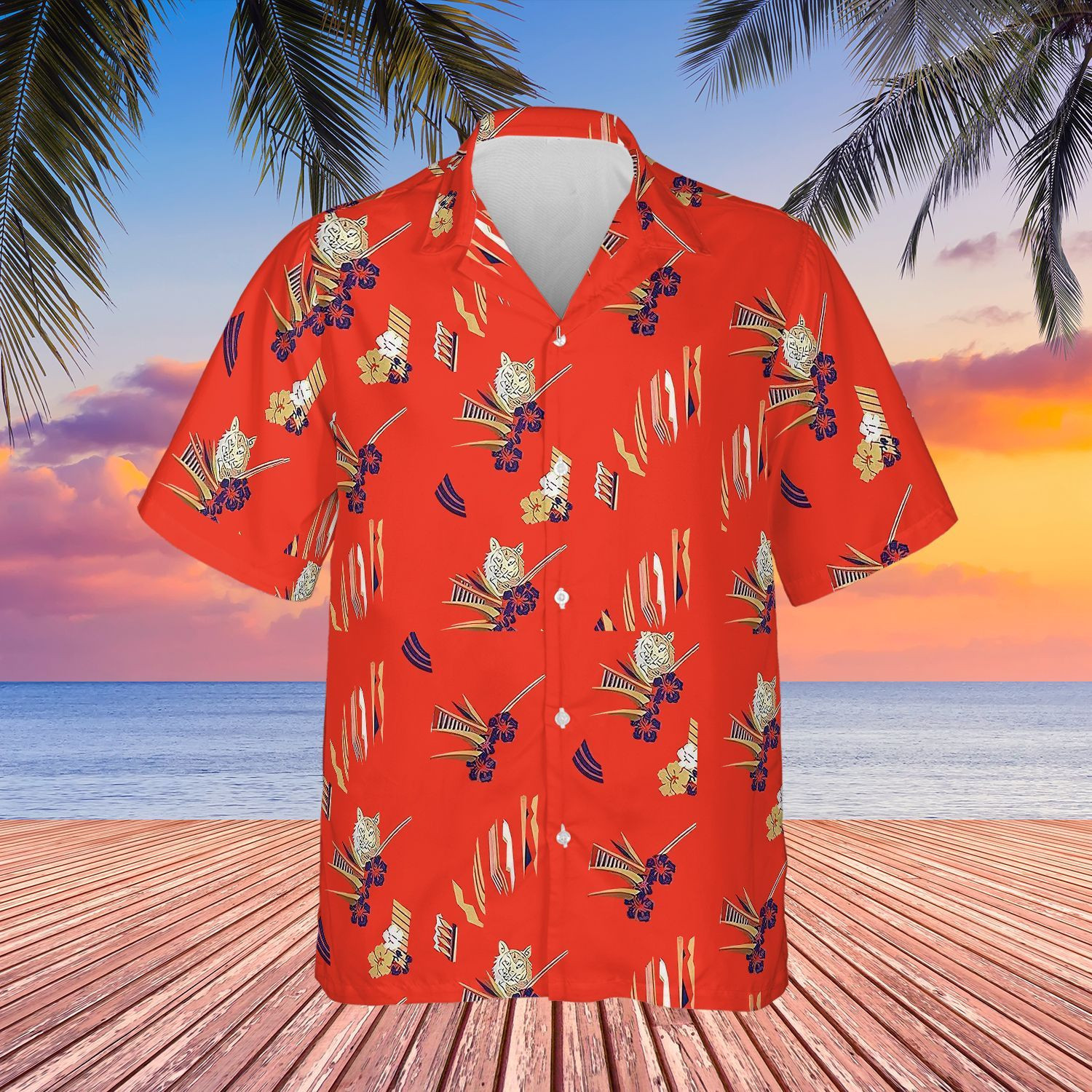 Red Summer Aloha Hawaiian Shirt