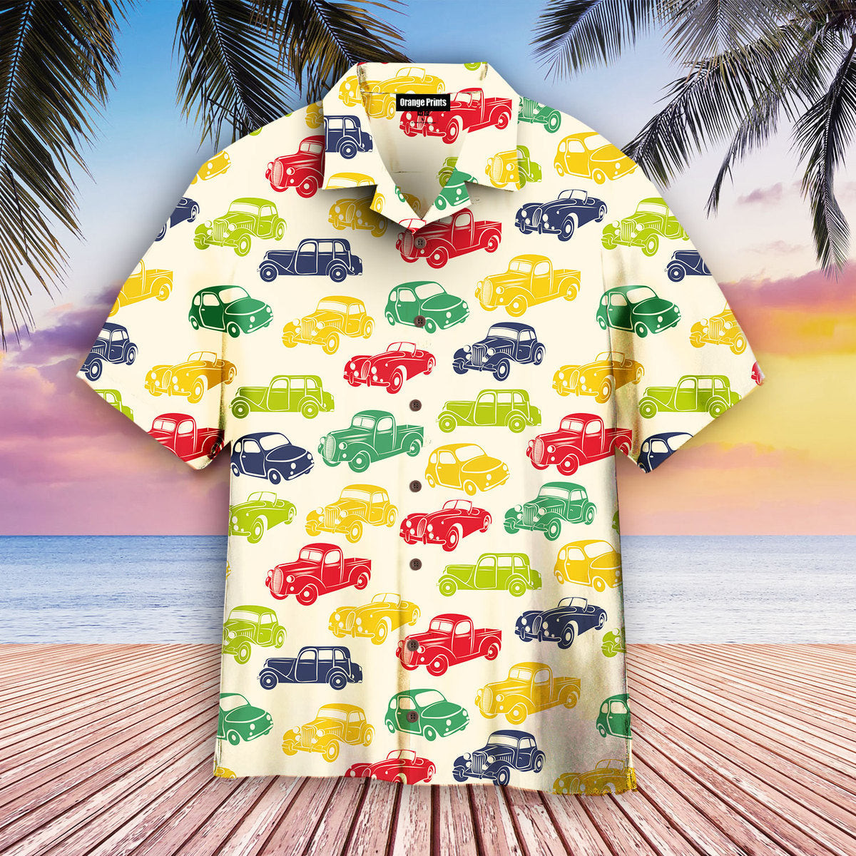 Retro Car Hawaiian Shirt