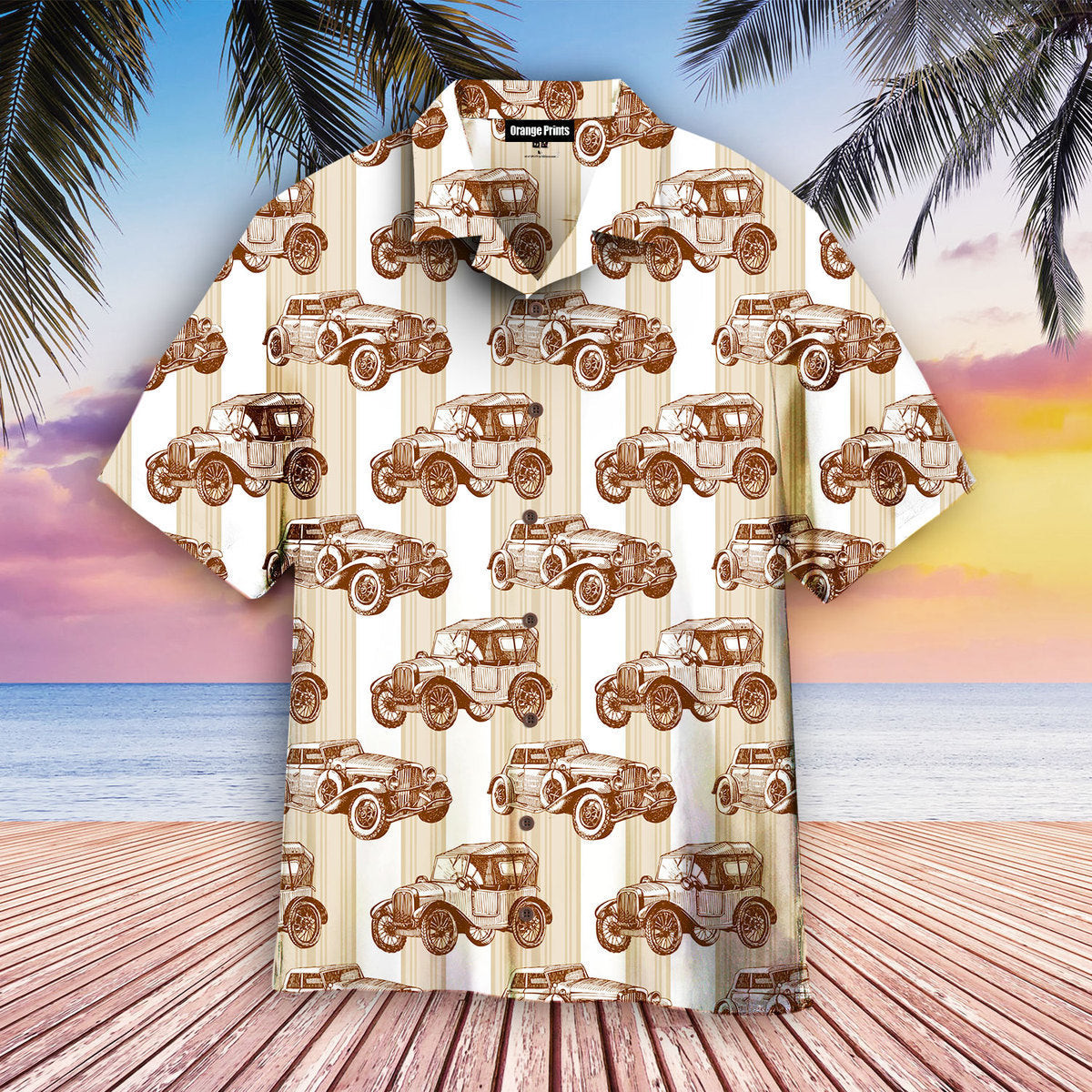 Retro Car Hawaiian Shirt