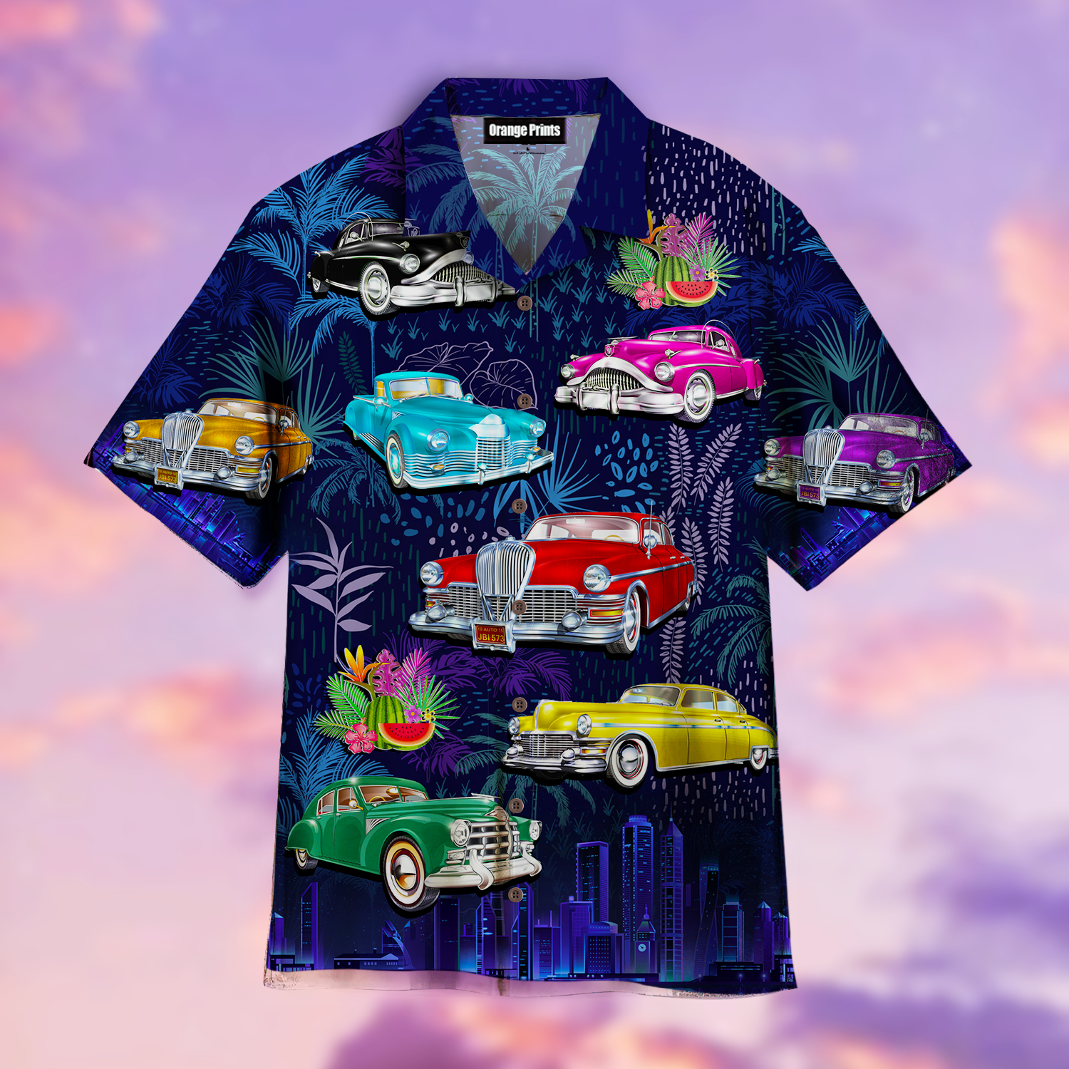 Retro Car Hawaiian Shirt