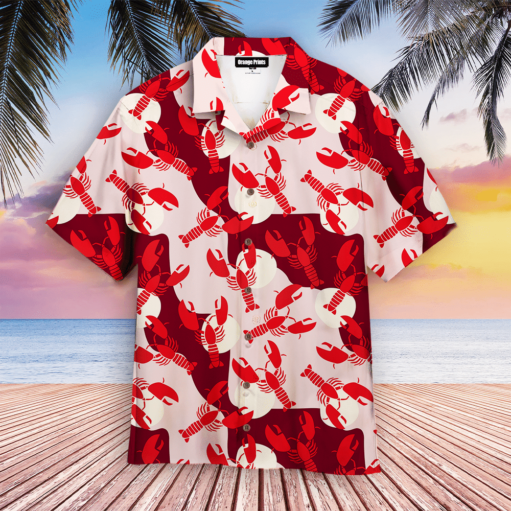 Retro Lobster Hawaiian Shirt
