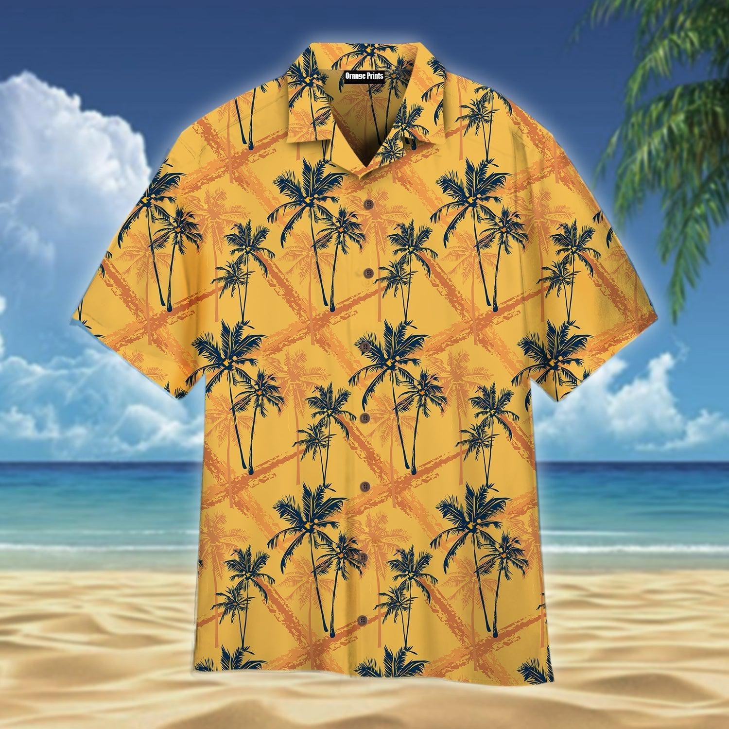 Retro Tropical Palm Tree Hawaiian Shirt