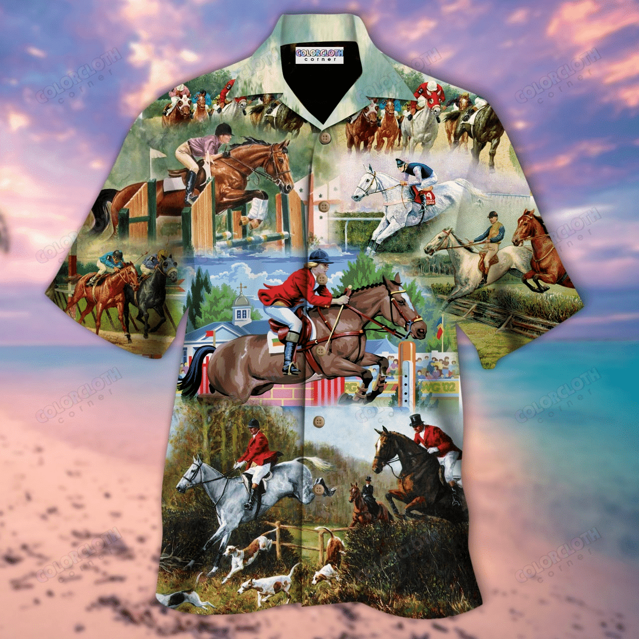 Riding Horse Hawaiian Shirt