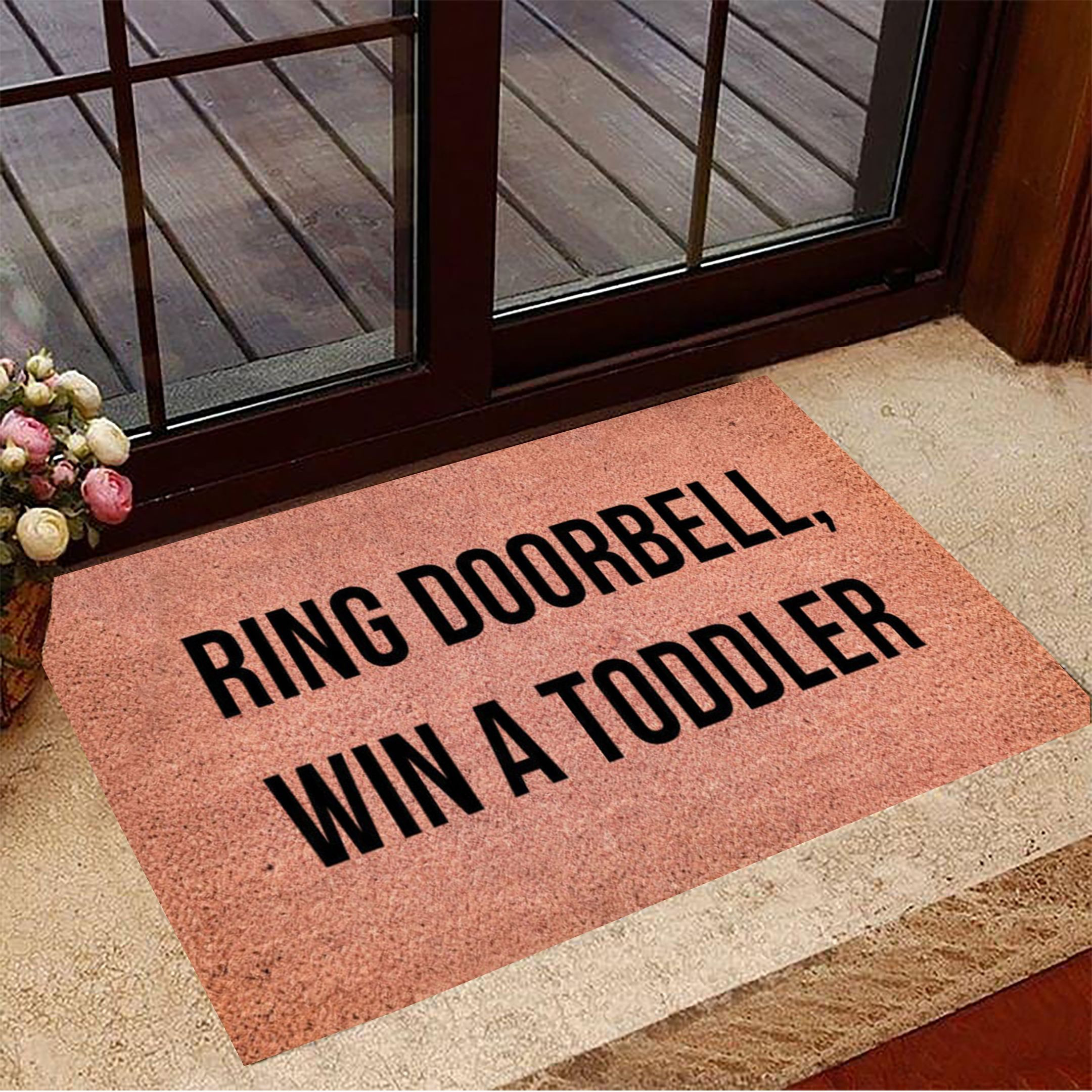 Ring Doorbell Win A Toddler Rubber Doormat Inside Door Mats Gift For New House