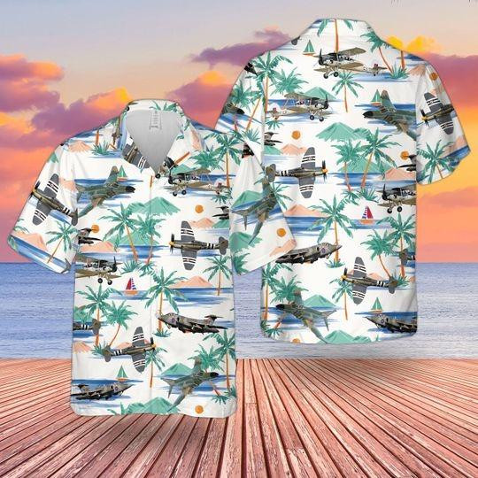 RN Historical Aircrafts Hawaiian Shirt