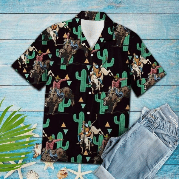 Rodeo Cactus Summer Hawaiian Shirt
