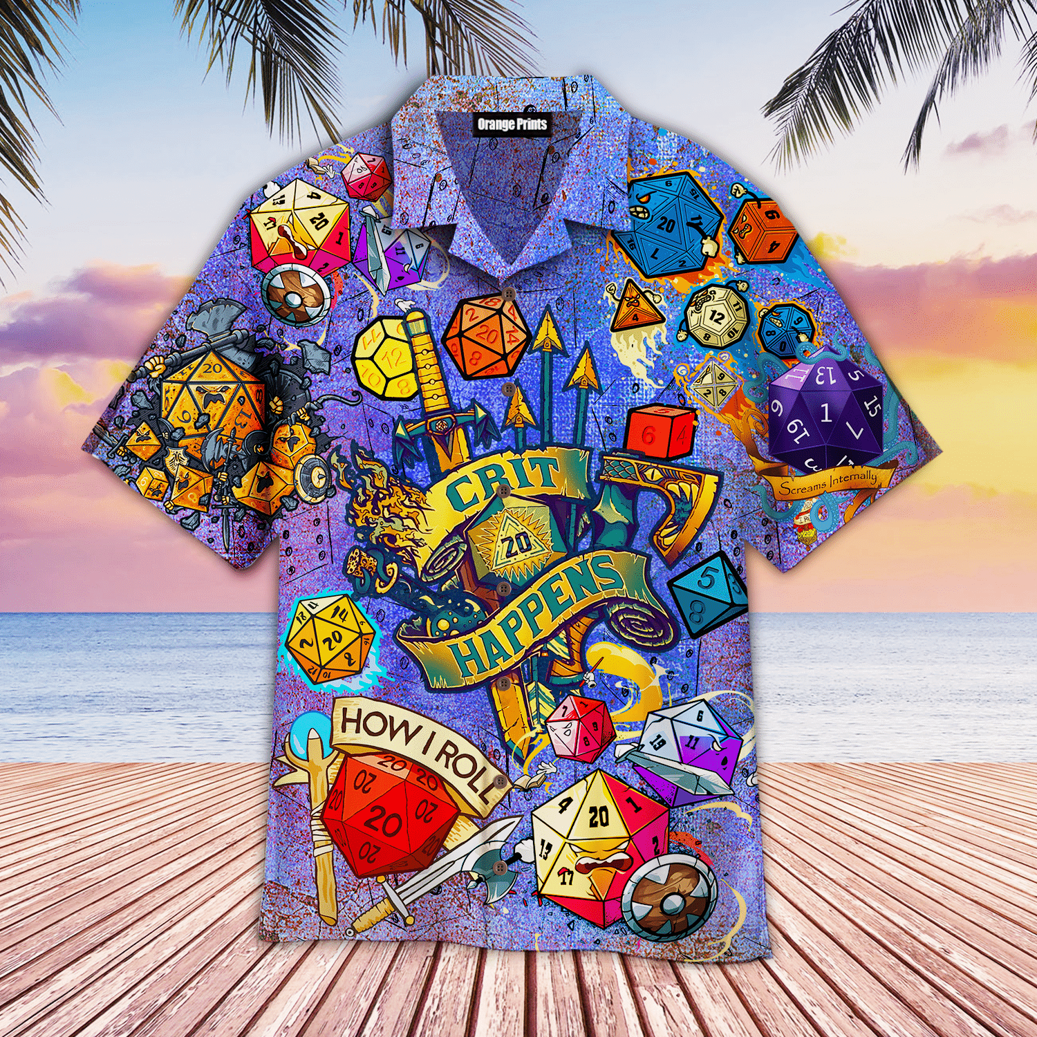 Roll The Dice DnD Hawaiian Shirt