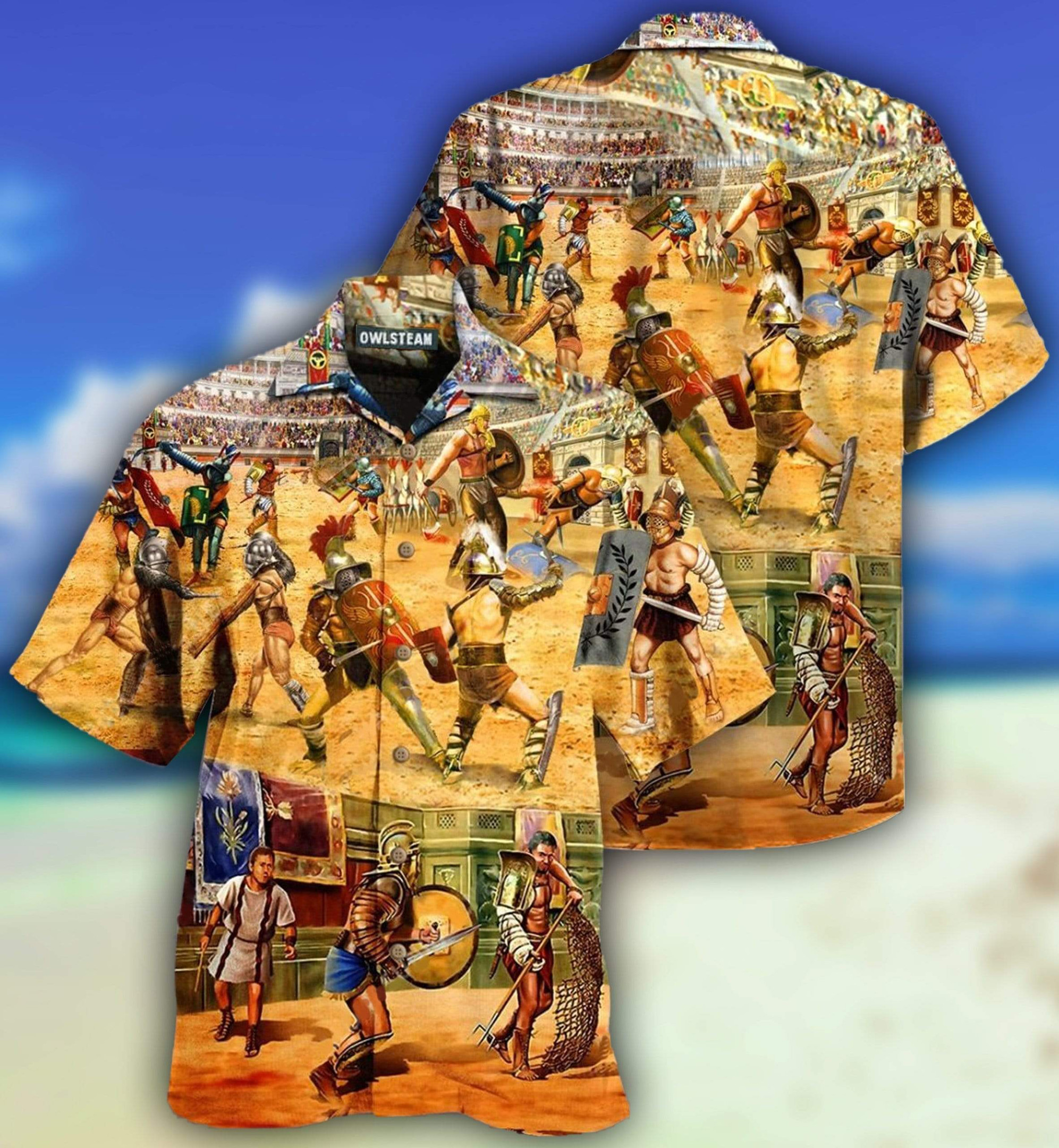 Rome Be A Warrior Hawaiian Shirt