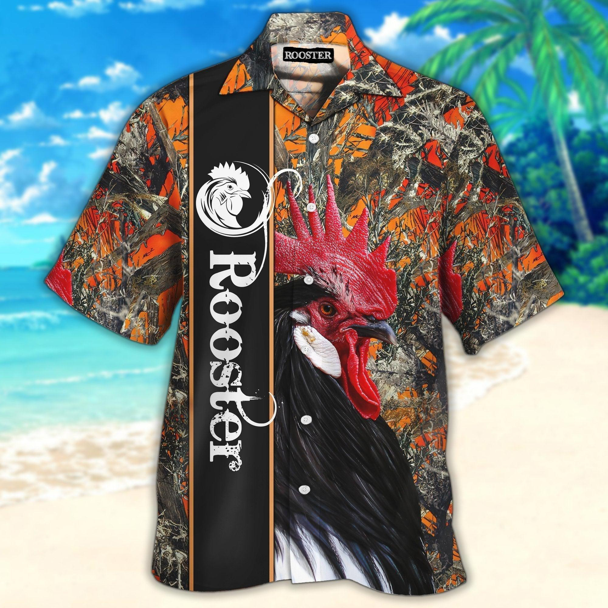 Rooster Aloha Hawaiian Shirt