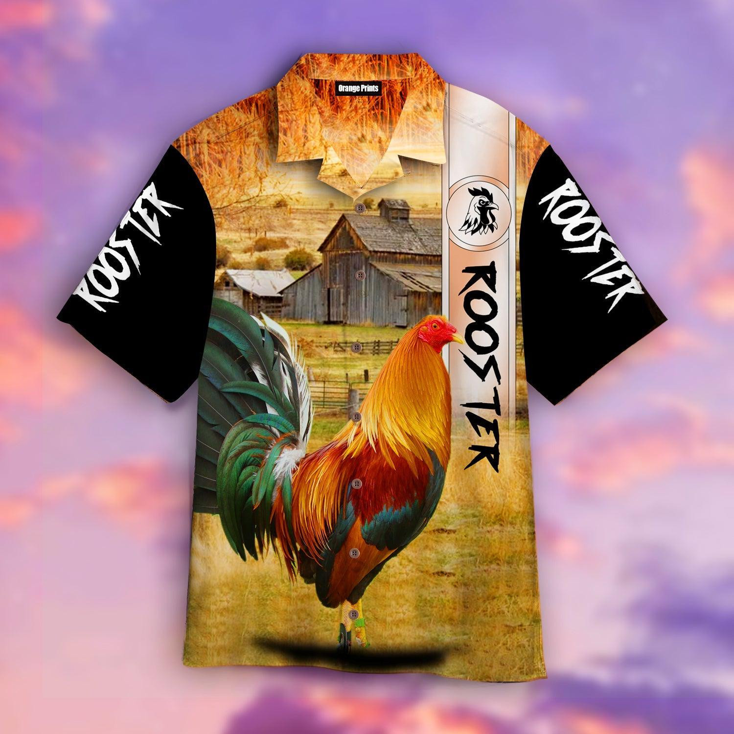 Rooster Ranch Grass Hawaiian Shirt
