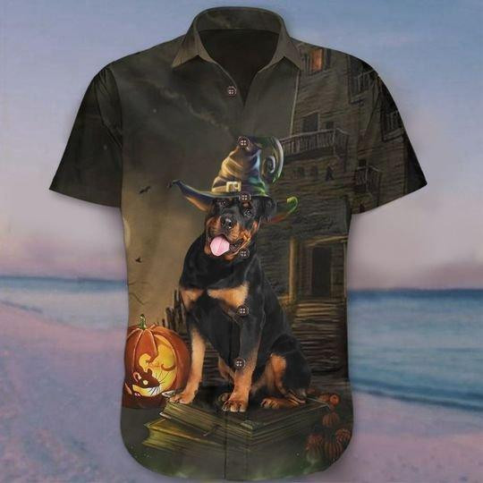 Rottweiler Halloween Hawaiian Shirt