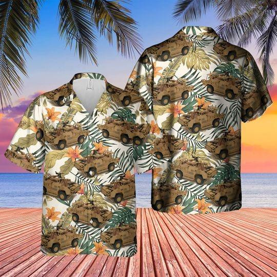 Royal Marines Jackal Coyote Hawaiian Shirt