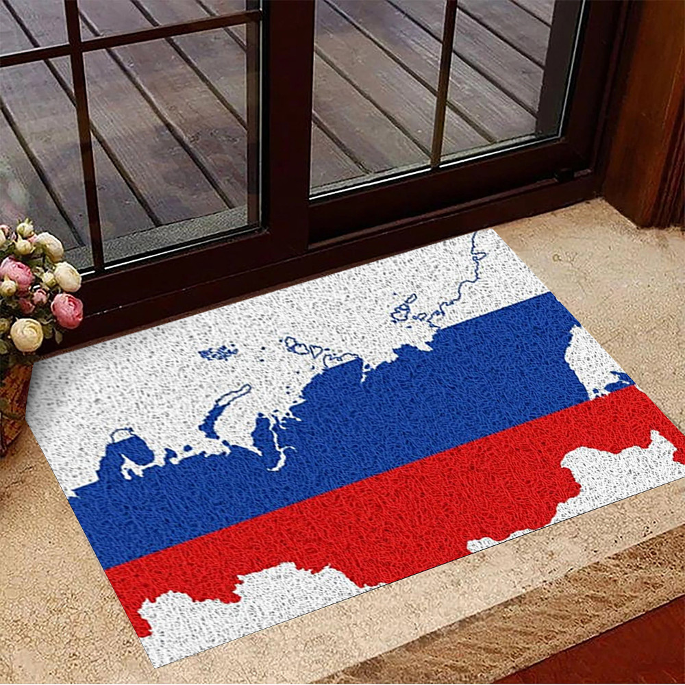 Russian Flag Rubber Doormat For Front Door Russia Flag Door Mat Home Decorative