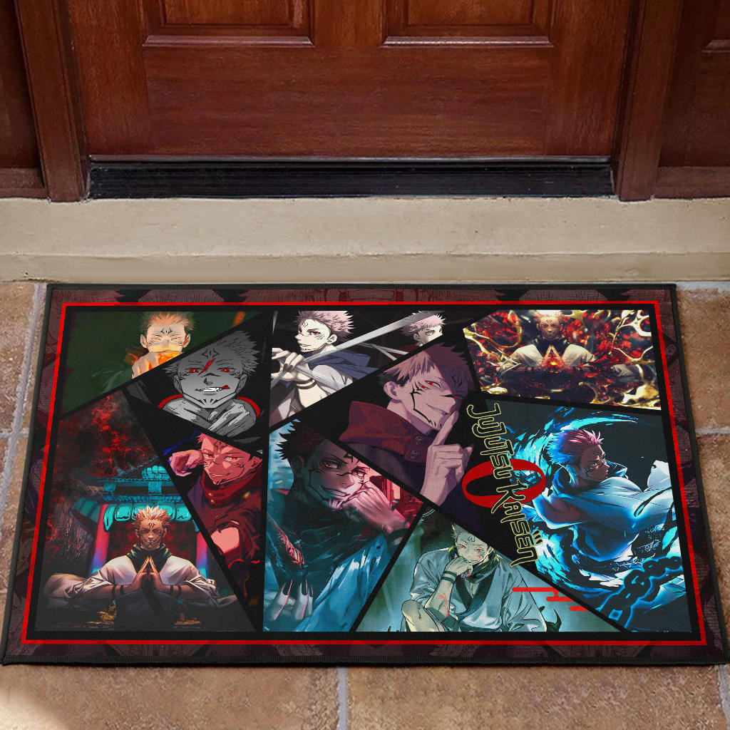 Ryomen Sukuna Jujutsu Kaisen Rubber Doormat Anime Home Decor Personalized For Fans