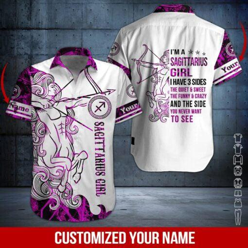 Sagittarius Girl Personalized Hawaiian Shirt