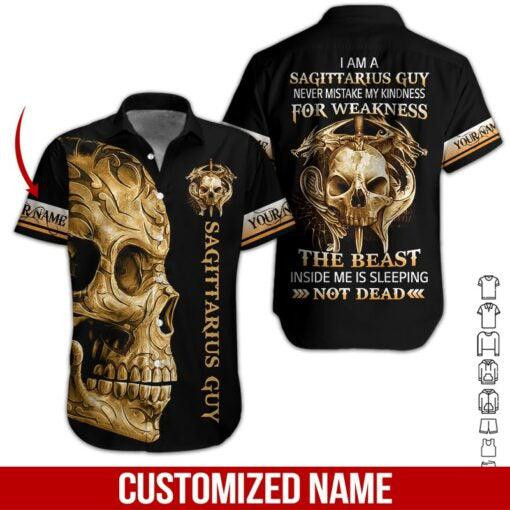 Sagittarius Guy Personalized Hawaiian Shirt