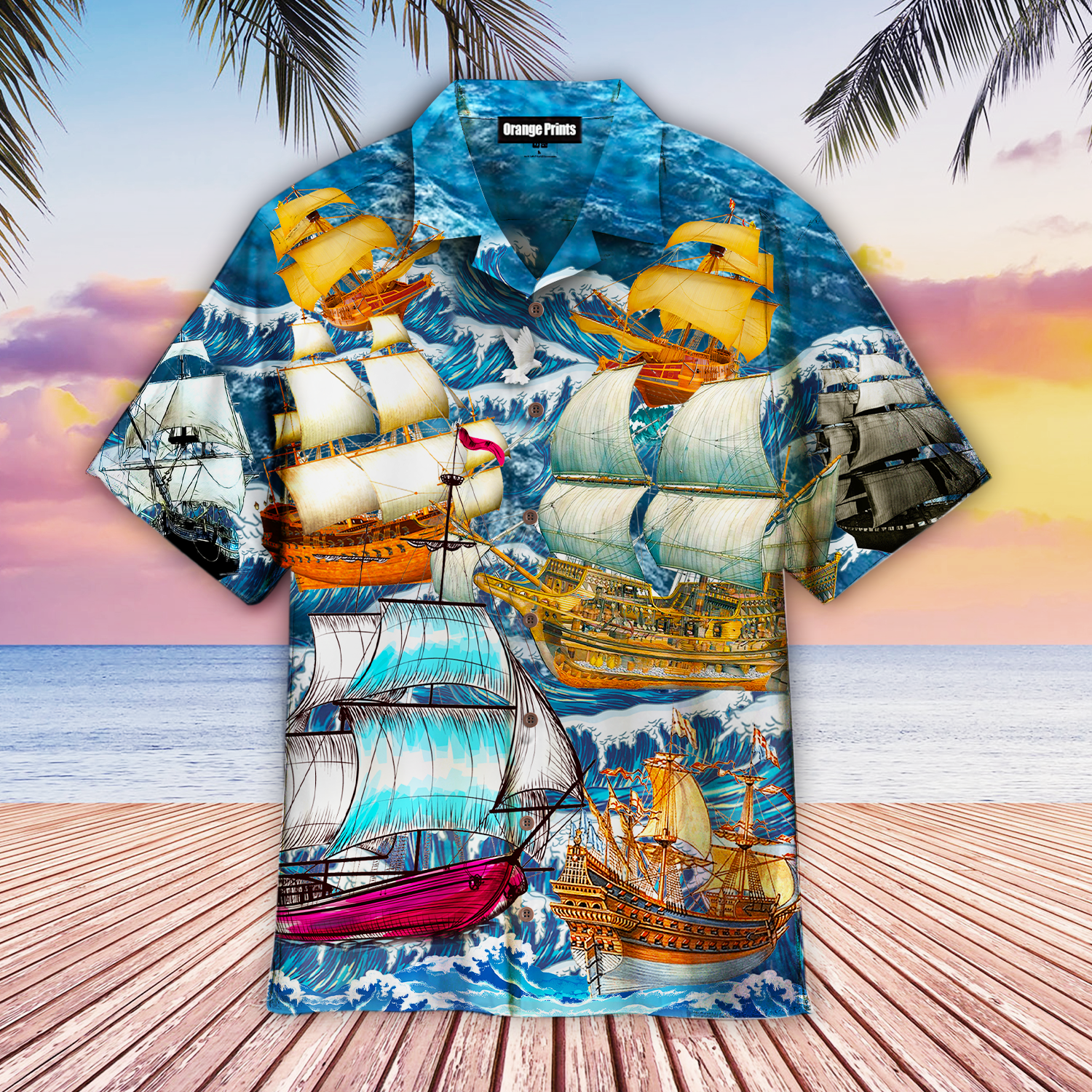Sailing Boat Hawaiian Shirt