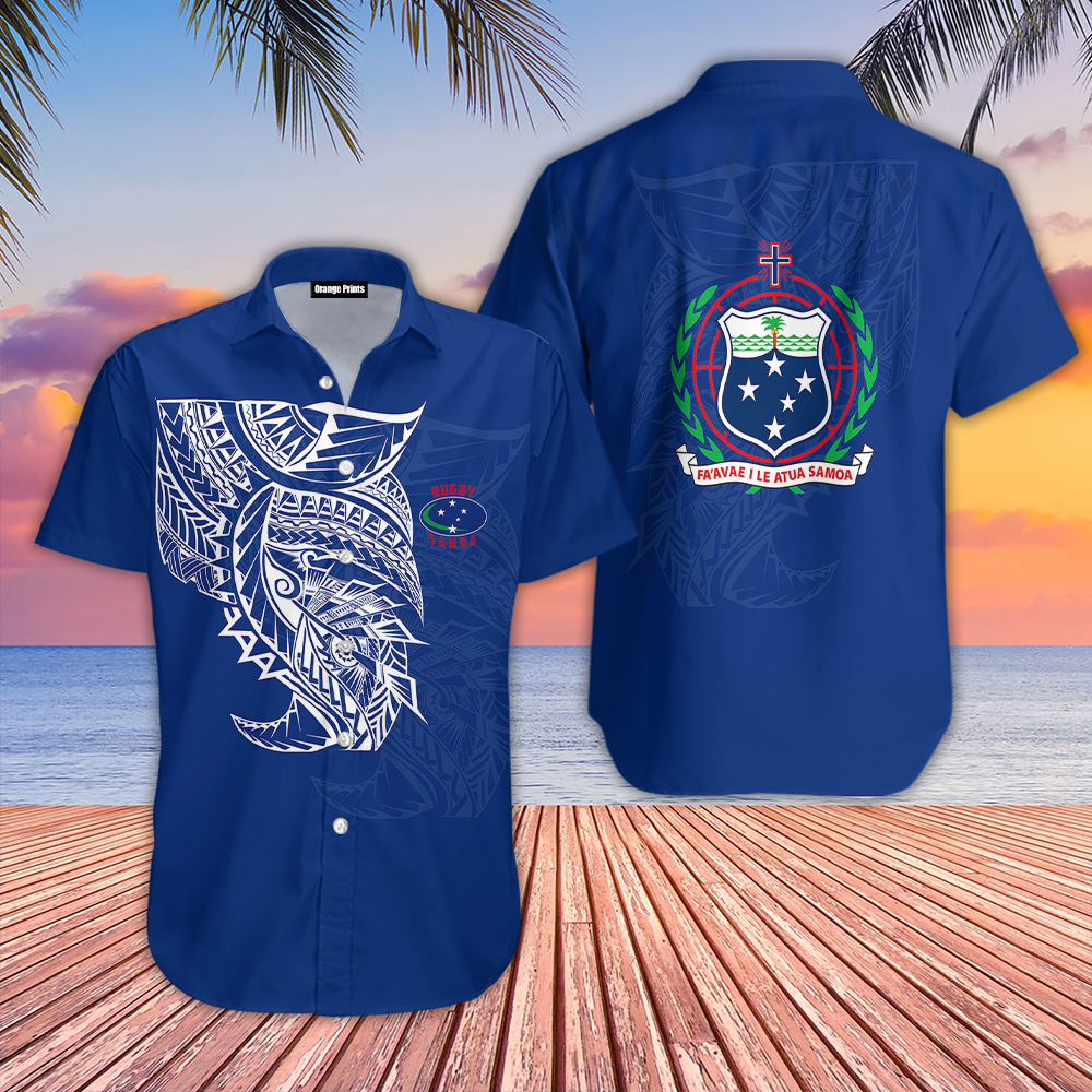 Samoa Rugby Hawaiian Shirt