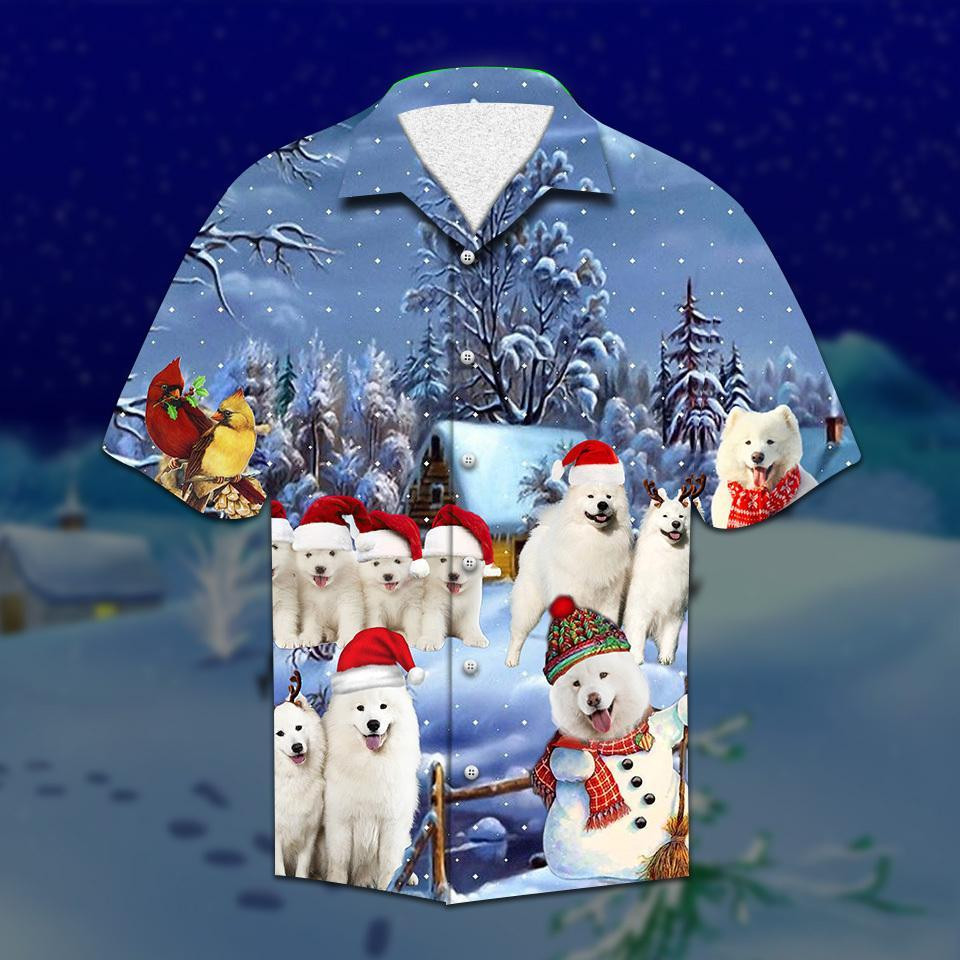 Samoyed Christmas Hawaiian Shirt