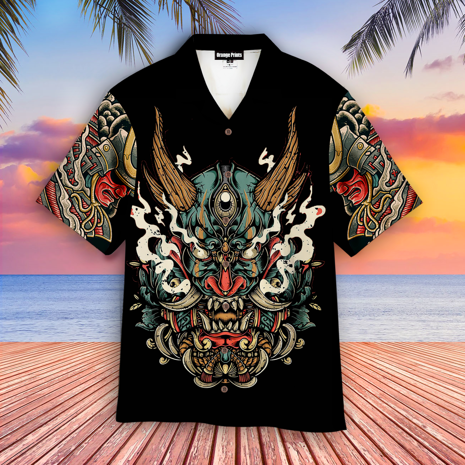 Samurai Tattoo Hawaiian Shirt