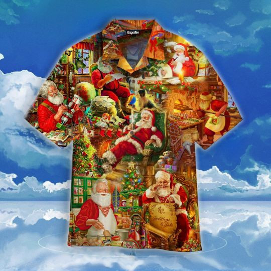 Santa Claus Christmas Hawaiian Shirt