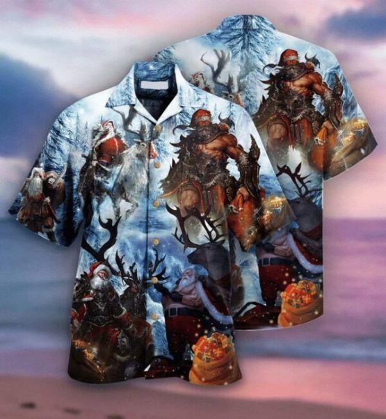Santa Claus Horror Christmas Hawaiian Shirt