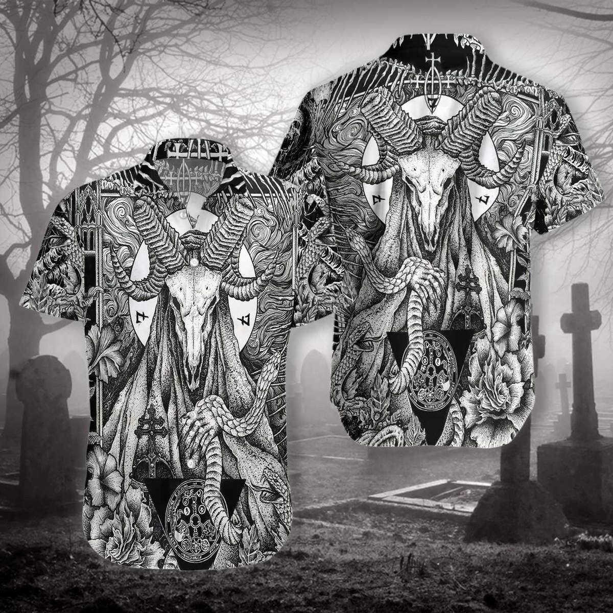 Satanic Pagan Demon Hawaiian Shirt