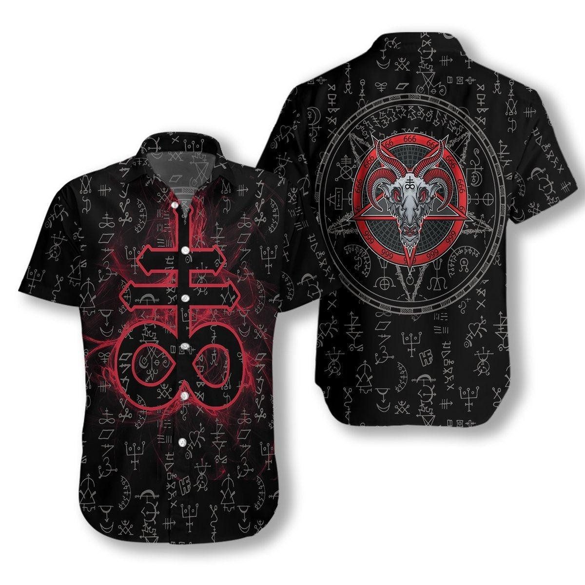 Satanism Magic Circle Hawaiian Shirt