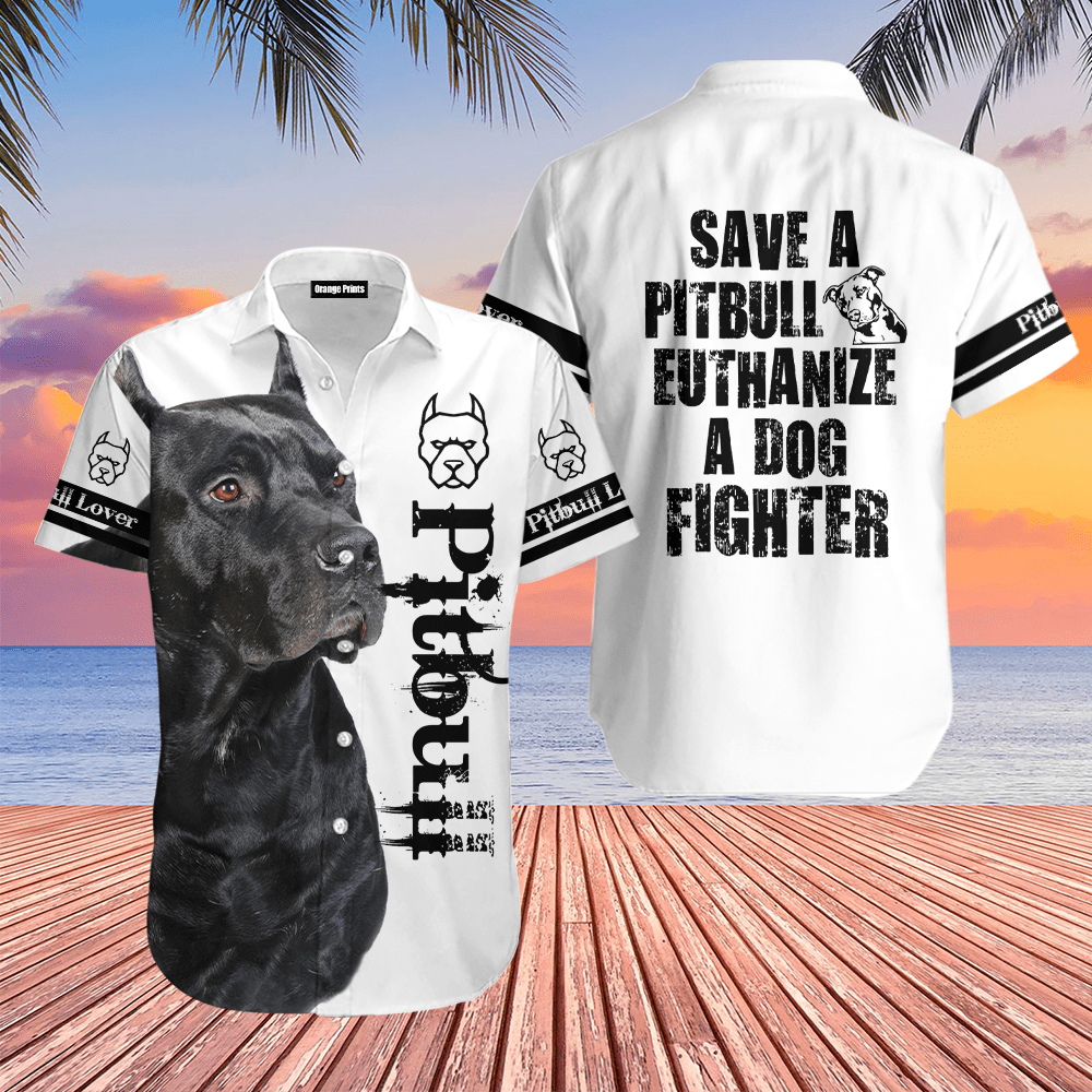 Save The Pit Bull Terrier Hawaiian Shirt
