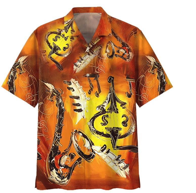 Saxophone Melody Hawaiian Shirt