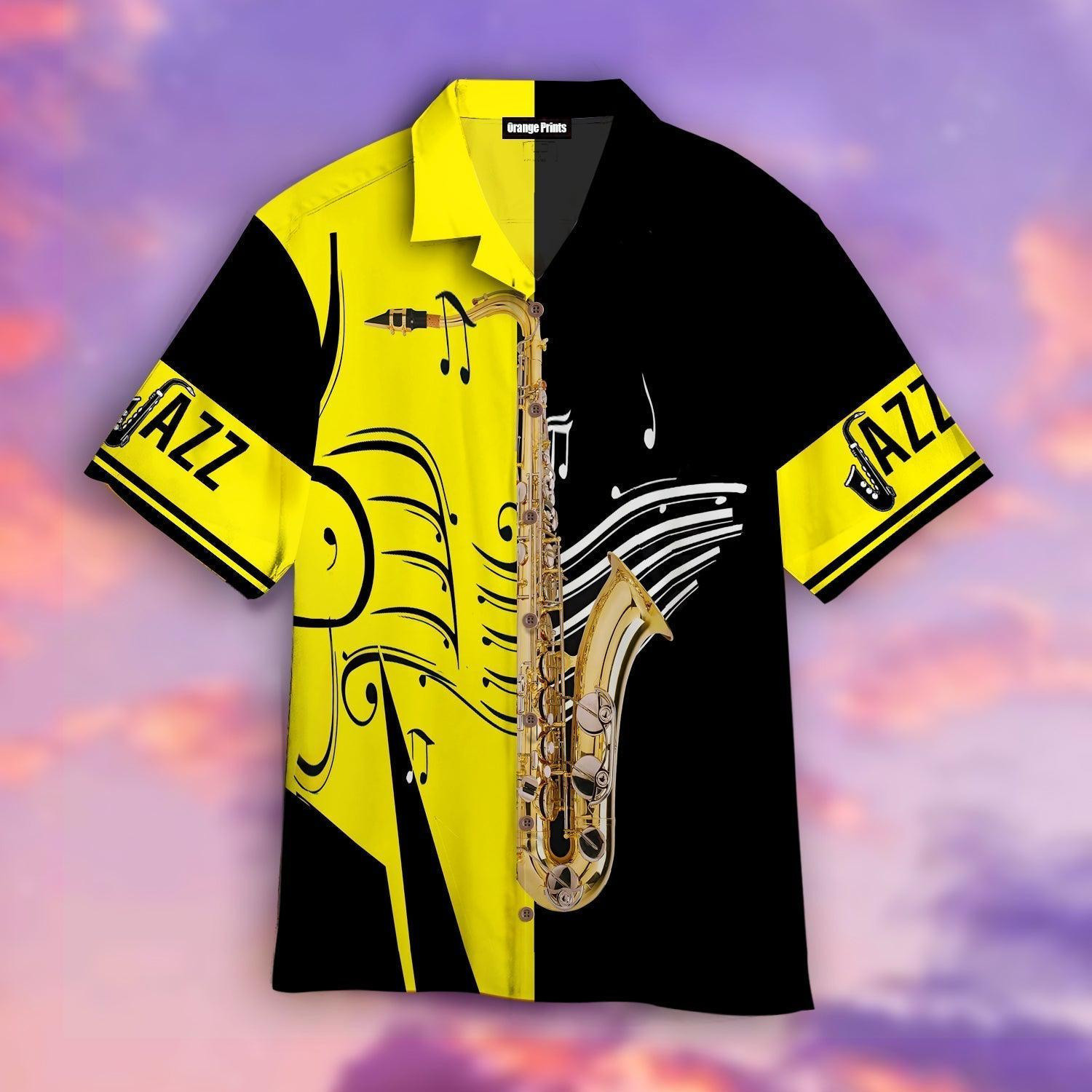 Saxophone Music Hawaiian Shirt