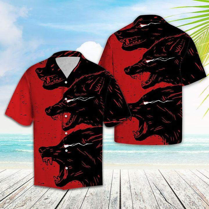 Scary Wolves Hawaiian Shirt