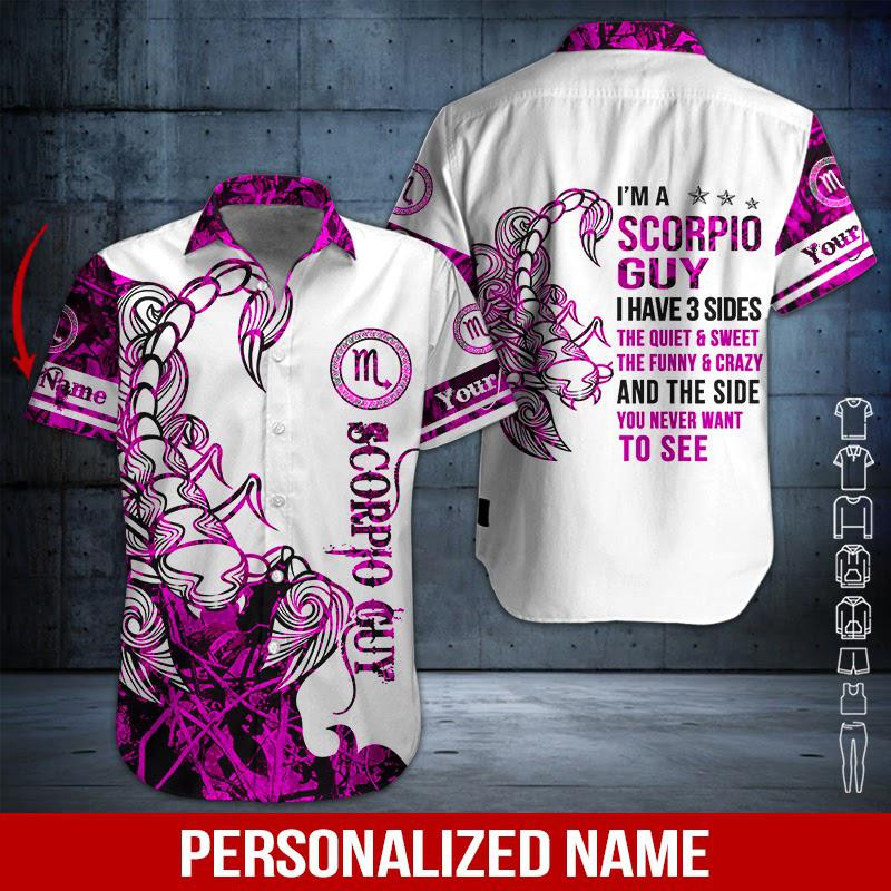 Scoropio Guy Personalized Hawaiian Shirt