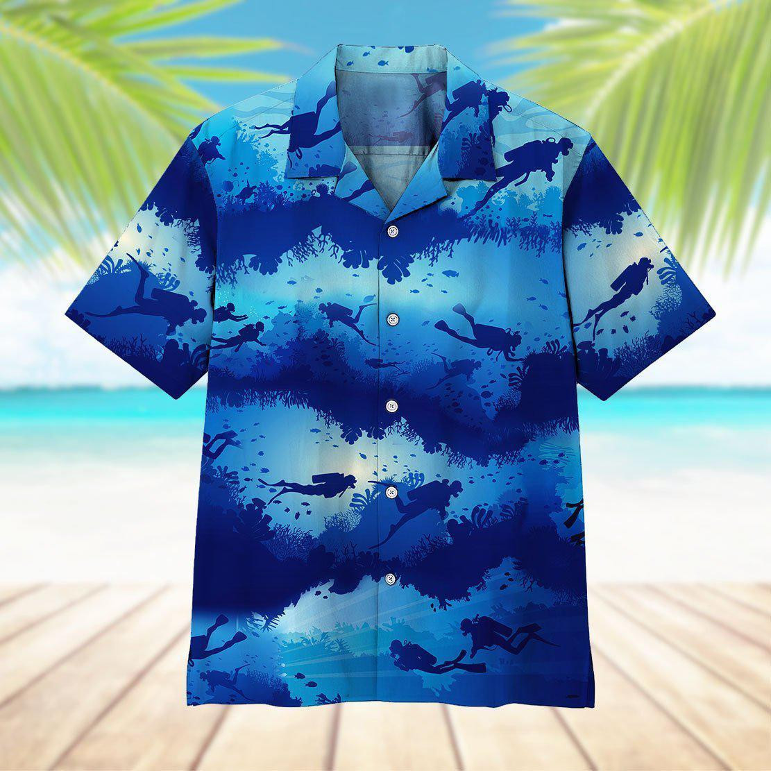 Scuba Diving Hawaiian Shirt