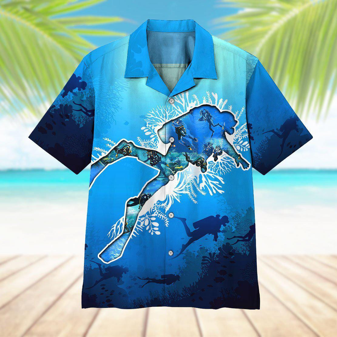 Scuba Diving Hawaiian Shirt