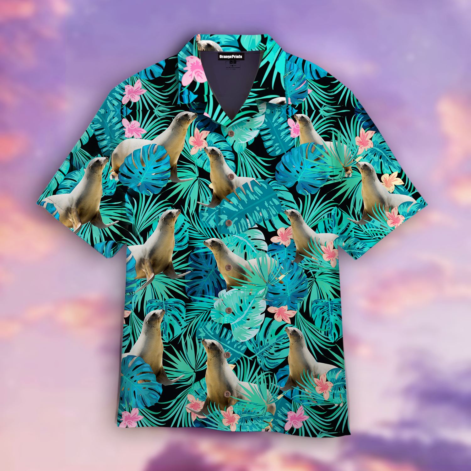 Seal Tropical Hawaiian Shirt