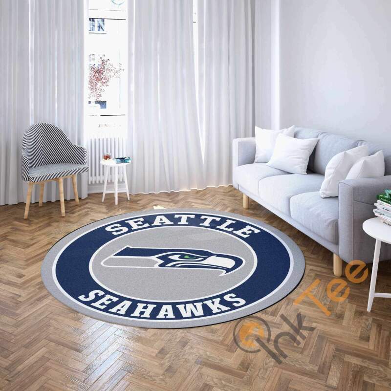 Seattle Seahawks Round Rug Carpet Bedroom Livingroom Home Decor
