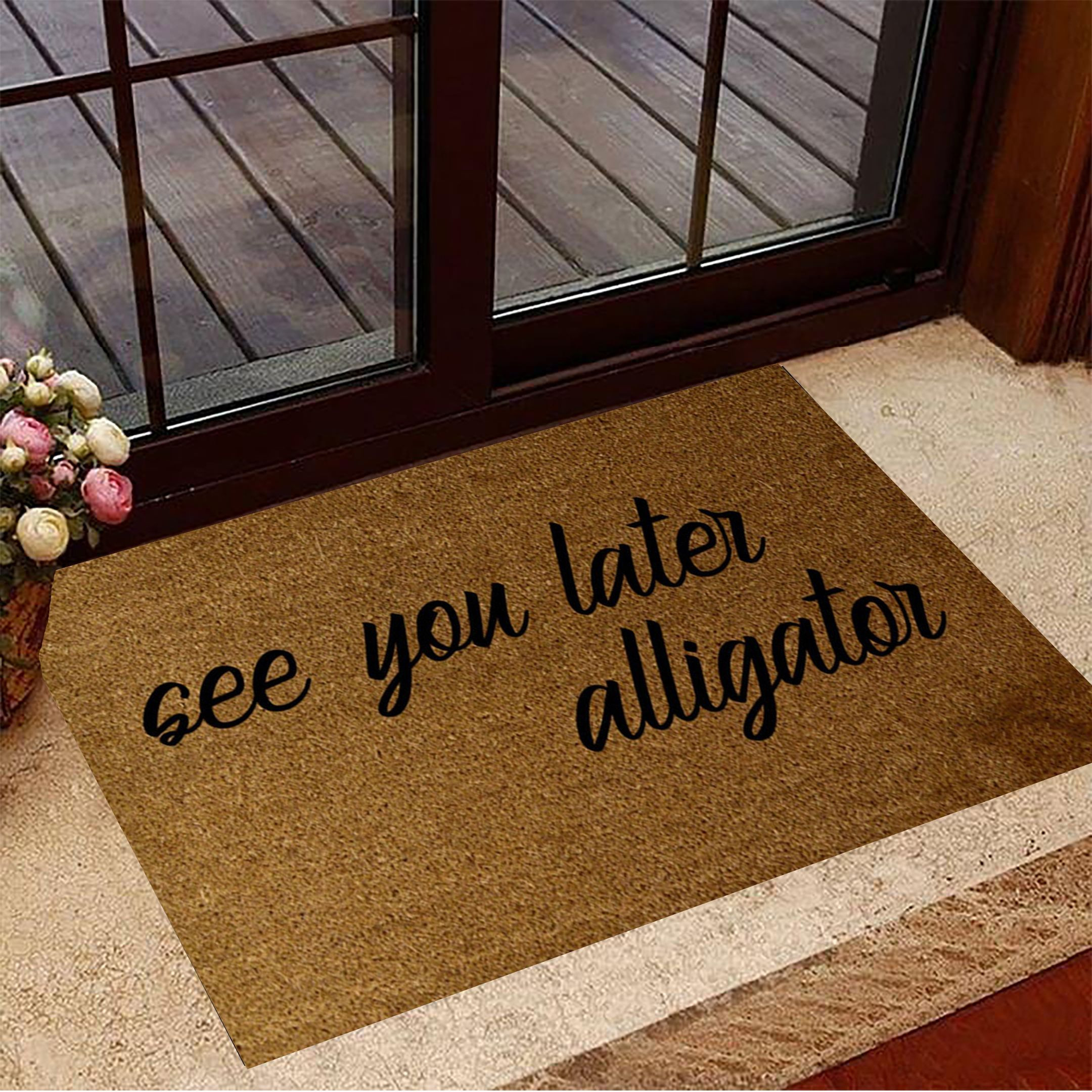 See Ya Later Alligator Rubber Doormat Funny Welcome Mats Gifts For New House