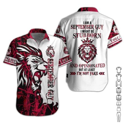 September Guy Personalized Hawaiian Shirt